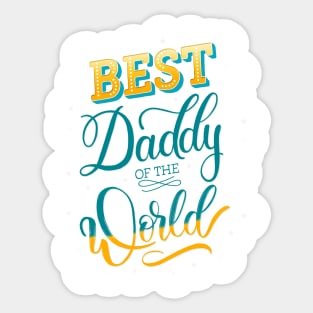 Best Dad of the World Sticker